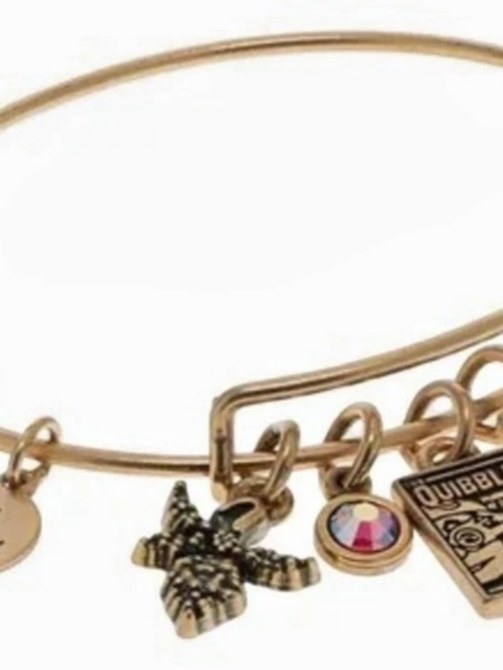 Alex and Ani Harry Potter Luna Lovegood Multi-Charm Bangle Gold Bangle - Picture 3 of 5